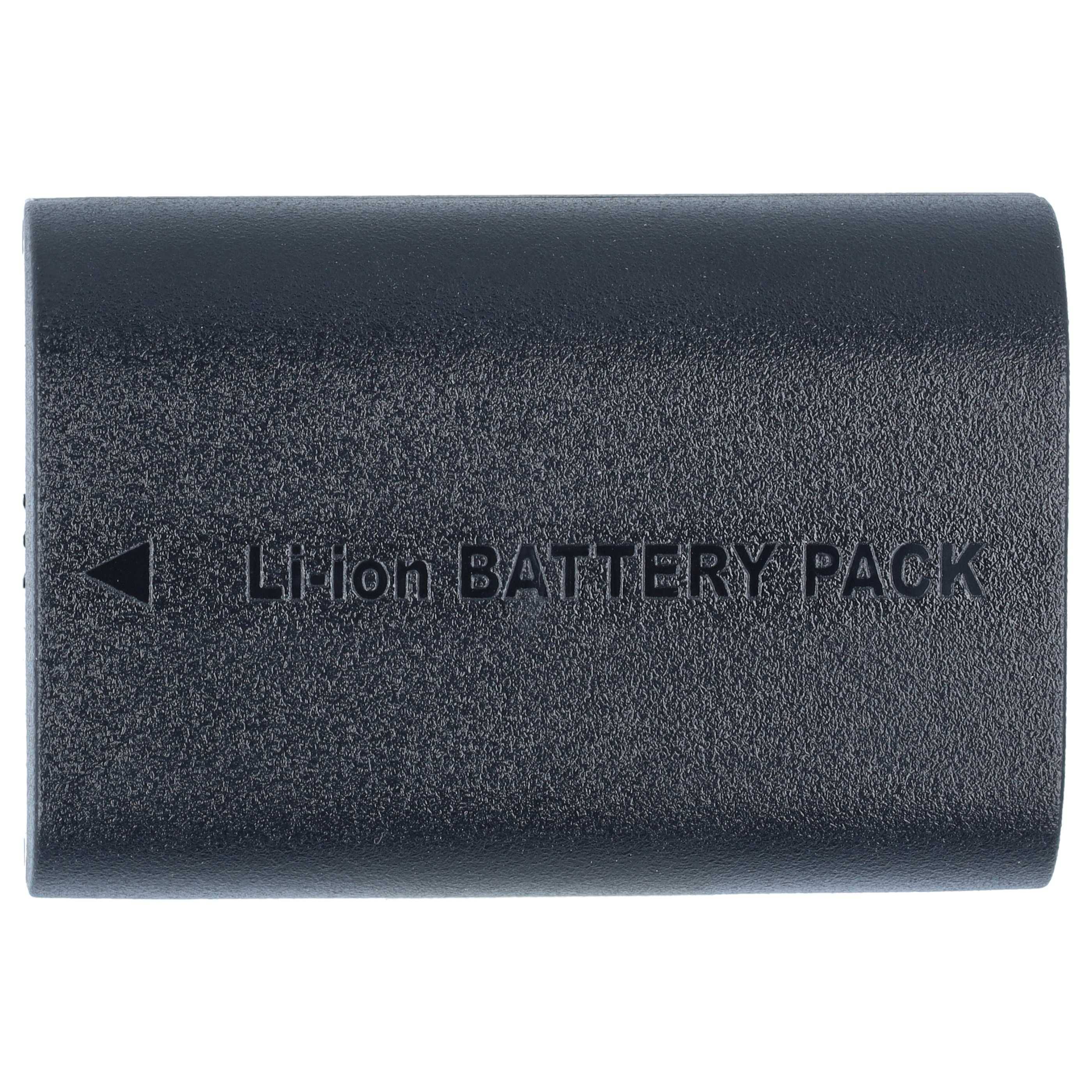 Schwarzes zylindrisches wiederaufladbares Batteriepaket mit der Bezeichnung 