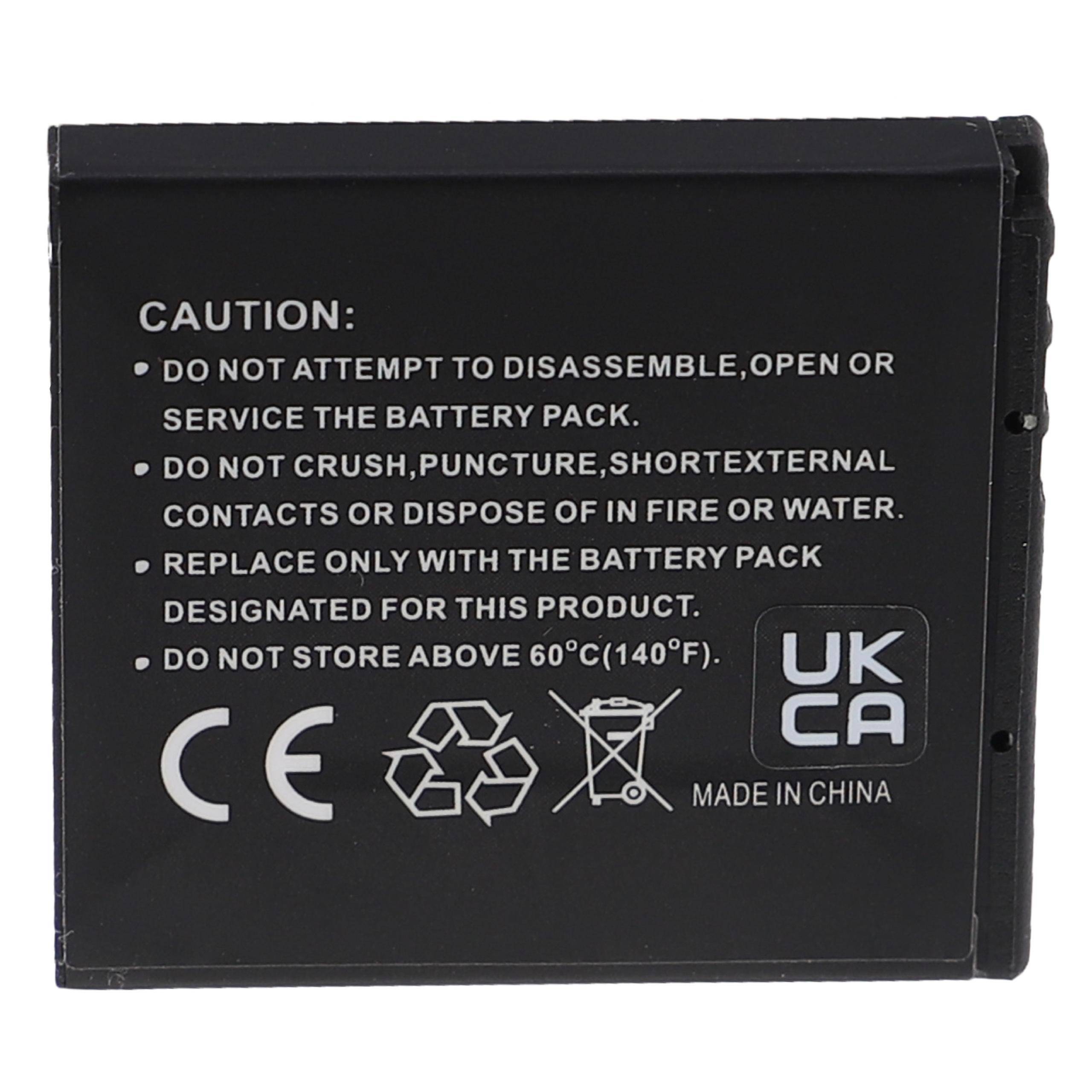 EXTENSILO 3x Akku Ersatz für Ricoh DB-70 | für Kamera (1000 mAh, 3,7 V, Li-Ion)