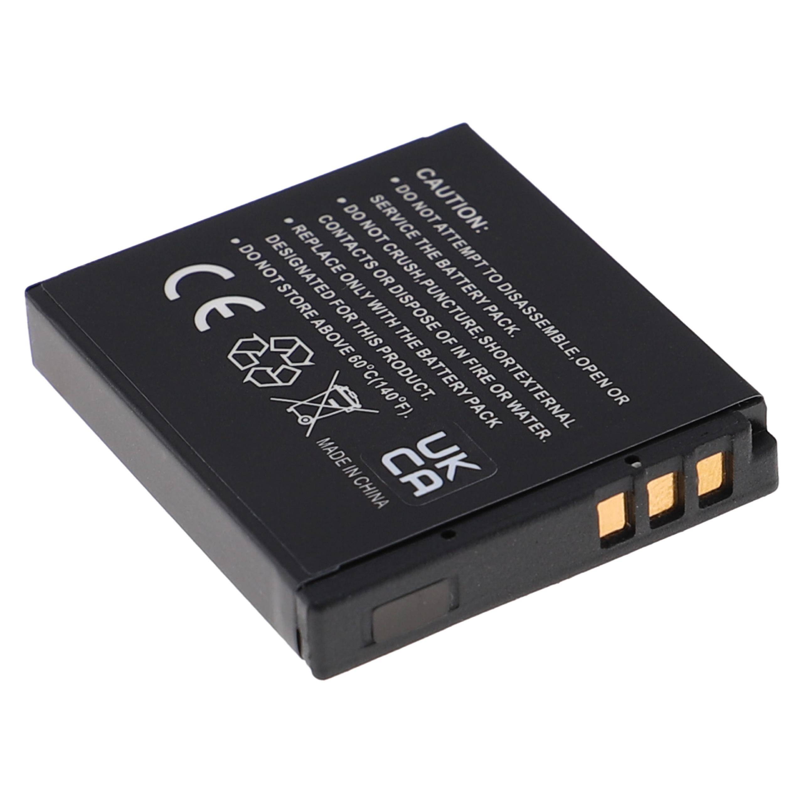 EXTENSILO 3x Akku Ersatz für Ricoh DB-70 | für Kamera (1000 mAh, 3,7 V, Li-Ion)