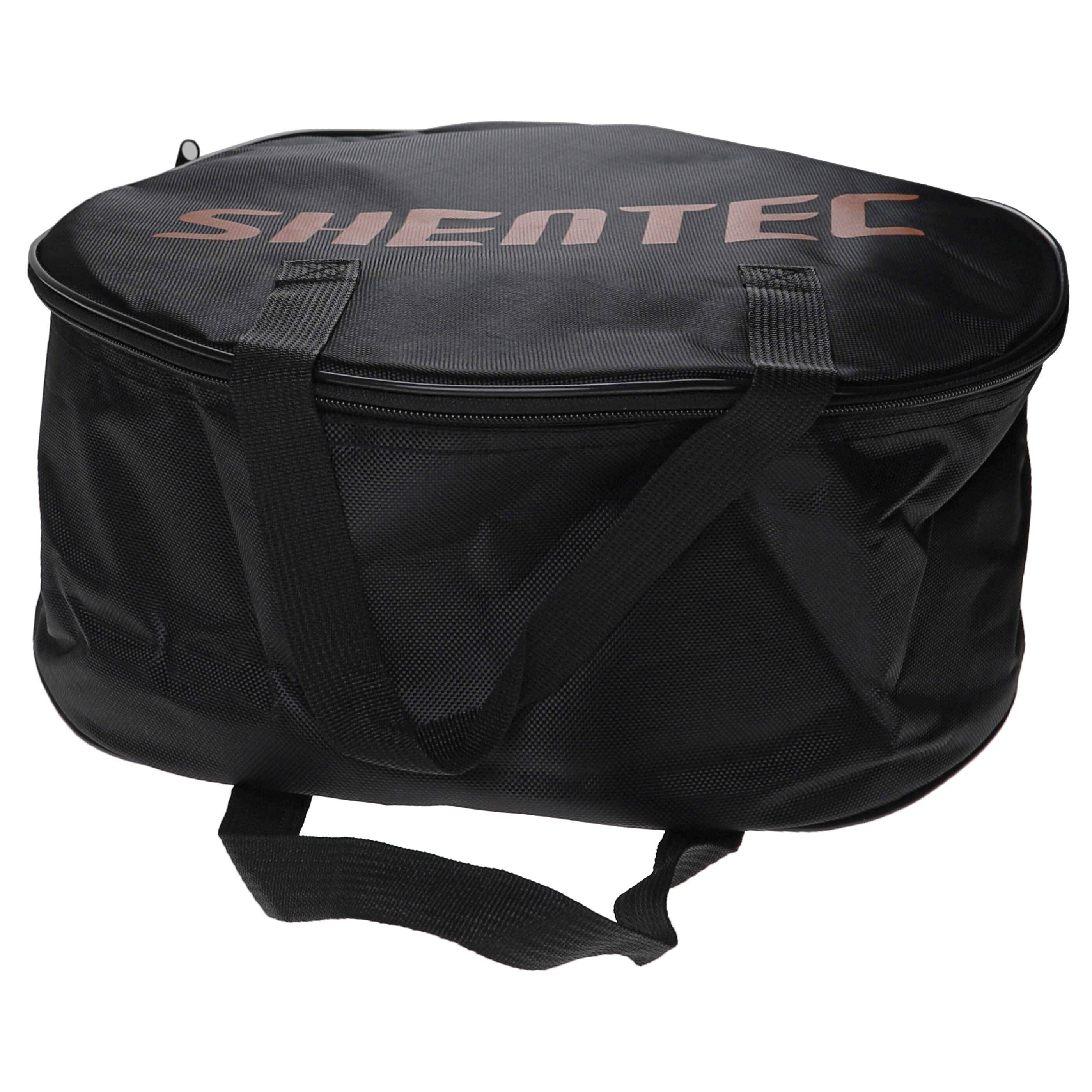 vhbw Tragetasche für E-Auto Ladekabel Typ 1 und Typ 2 - Kabeltasche, Rund, Schwarz