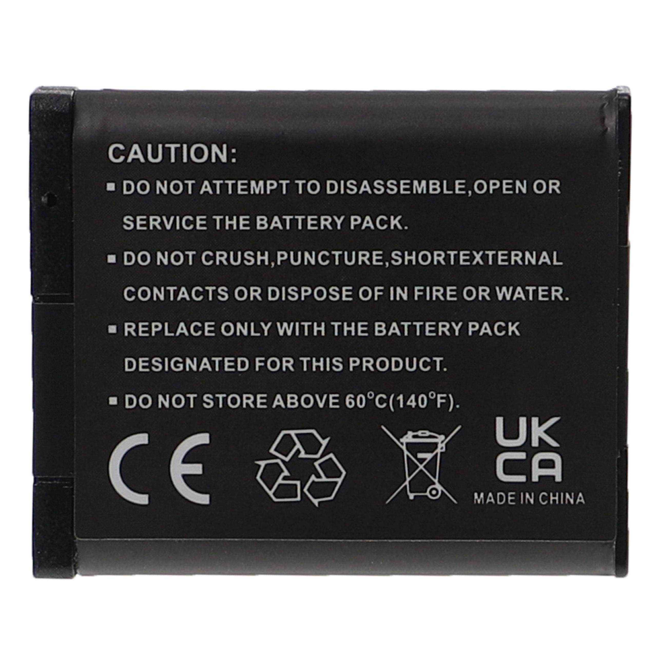 EXTENSILO 3x Akku kompatibel mit Panasonic Lumix DMC-ZS60K, DMC-ZS50K, DMC-ZS45K, DMC-ZS40S, DMC-ZS40K Kamera (1050 mAh, 3,7 V, Li-Ion)