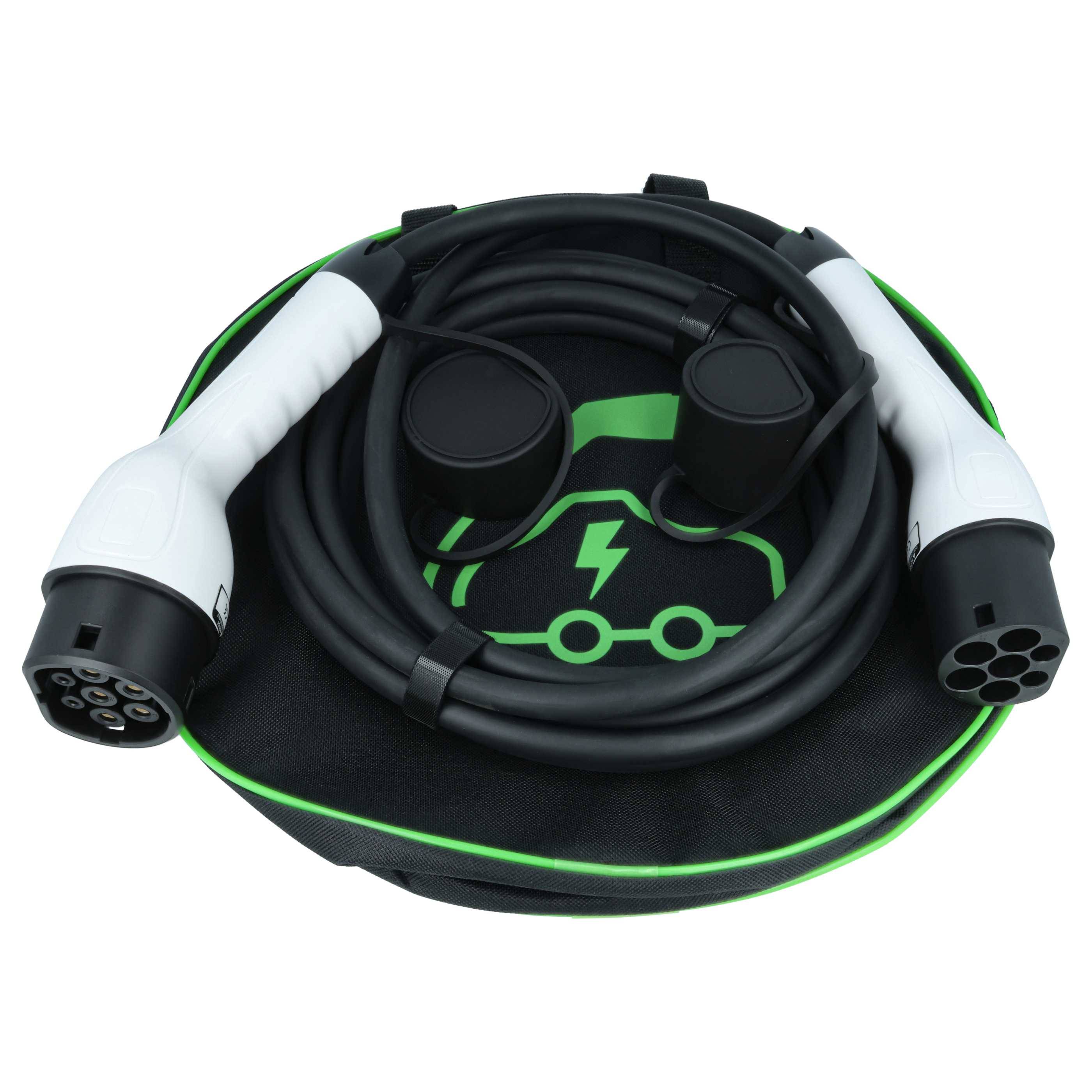 vhbw Typ 2 Ladekabel 11 kW 16 A 3-phasig 5 m für E-Auto - Kabel für Wallbox & Ladestation