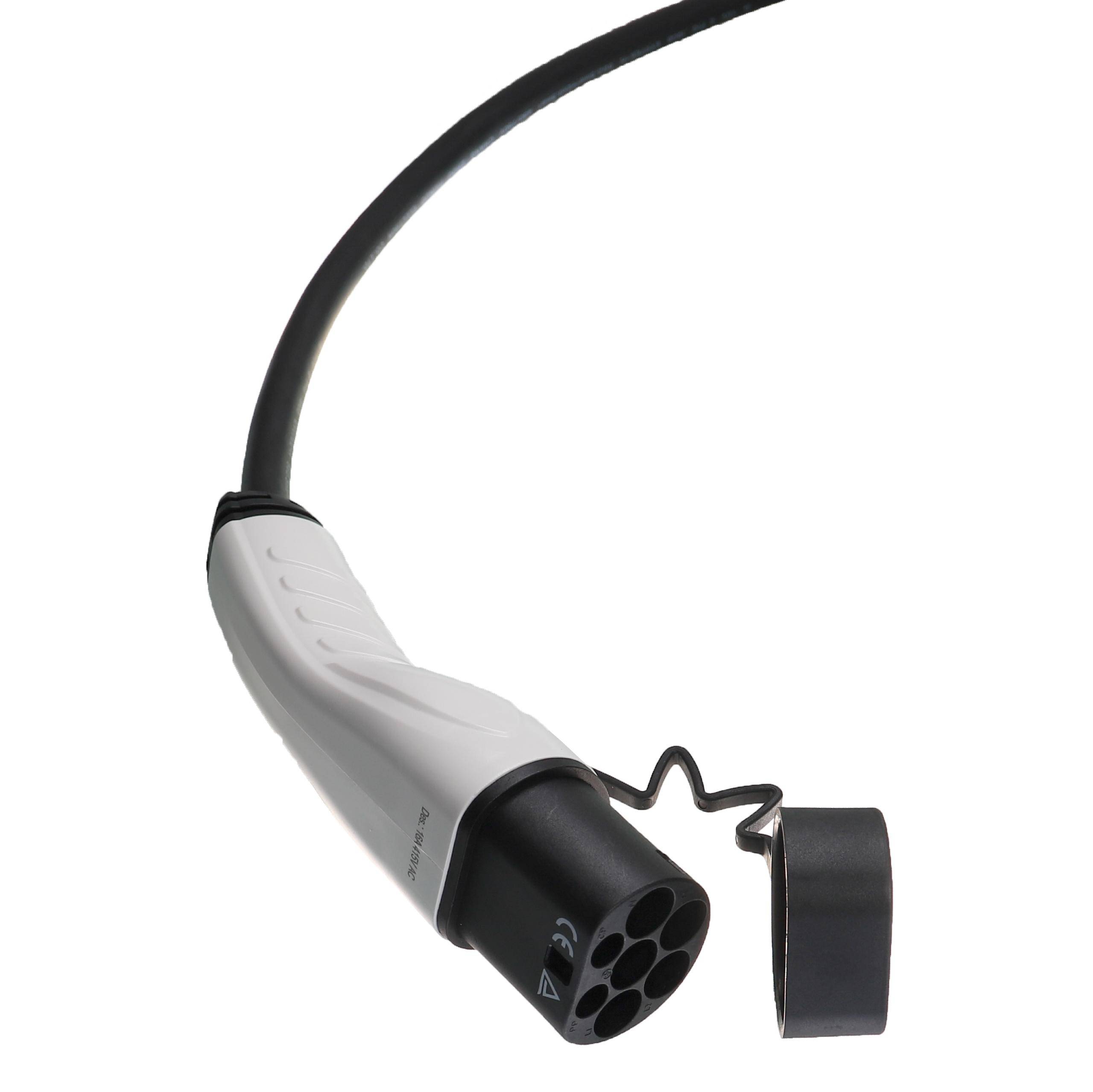 vhbw Ladekabel Typ 2 zu Typ 2 kompatibel mit Honda HR-V, e:NY1, Jazz, CR-V, E Elektroauto, 3-phasig, 16 A, 11 kW, 5 m