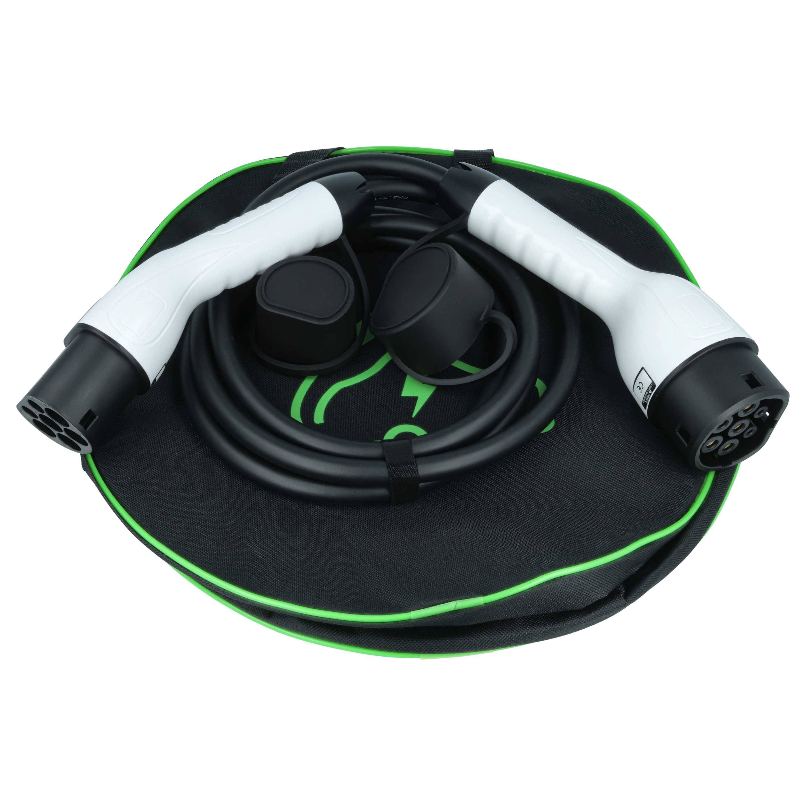 vhbw Typ 2 Ladekabel 11 kW 16 A 3-phasig 3 m für E-Auto - Kabel für Wallbox & Ladestation