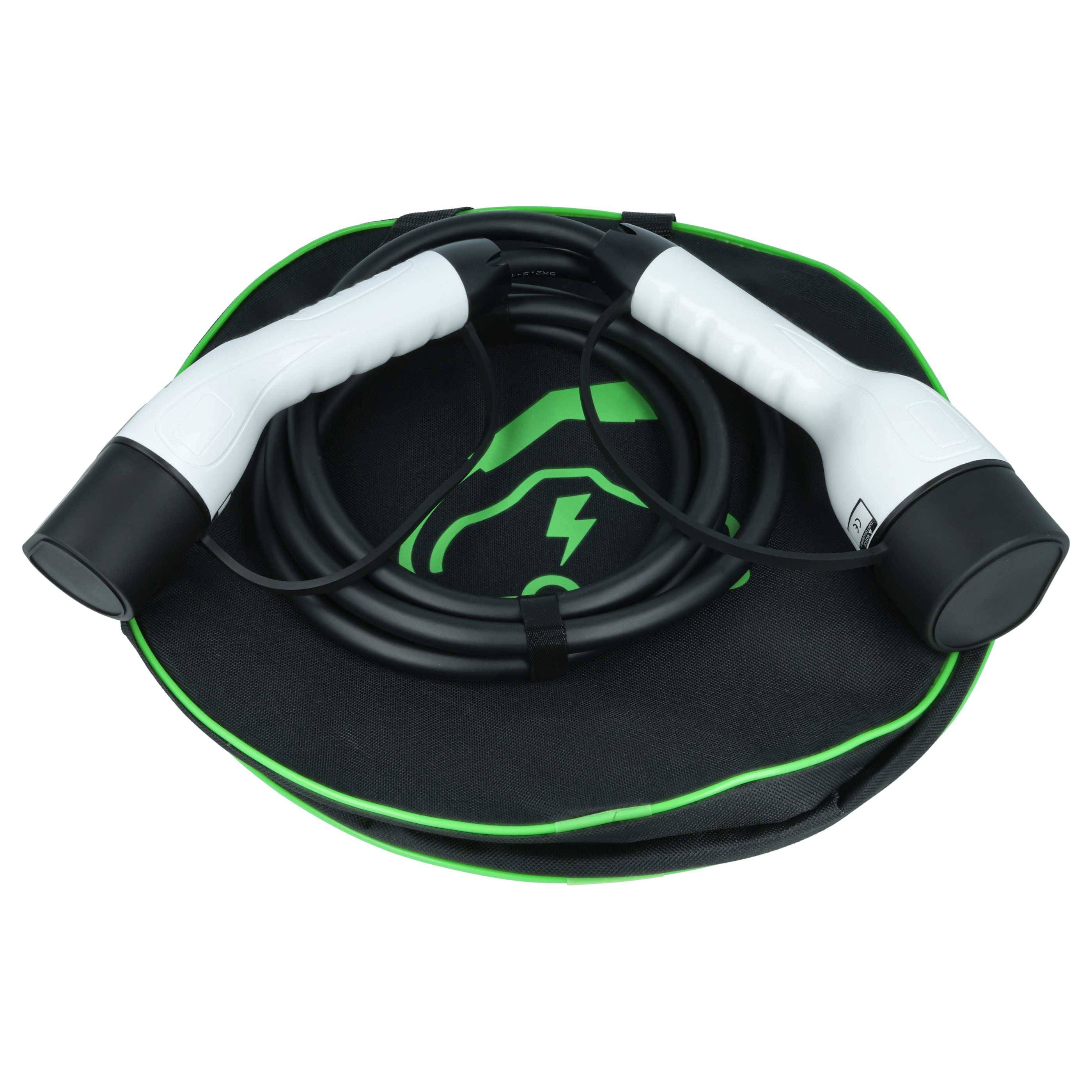 vhbw Typ 2 Ladekabel 11 kW 16 A 3-phasig 3 m für E-Auto - Kabel für Wallbox & Ladestation