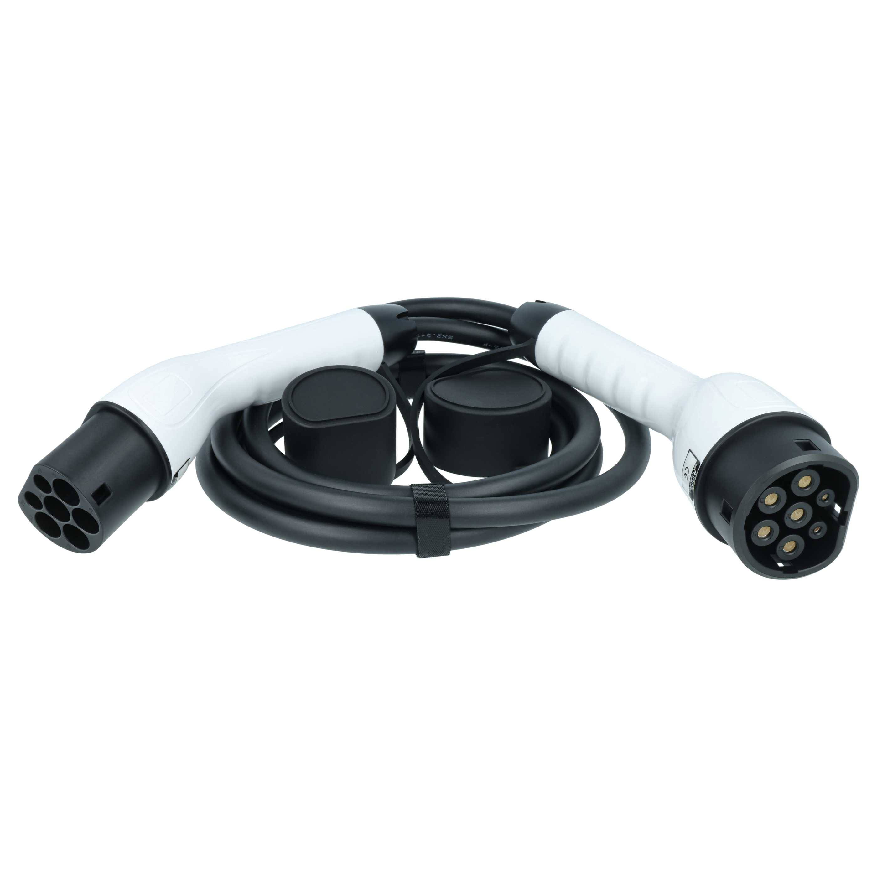 vhbw Typ 2 Ladekabel 11 kW 16 A 3-phasig 3 m für E-Auto - Kabel für Wallbox & Ladestation