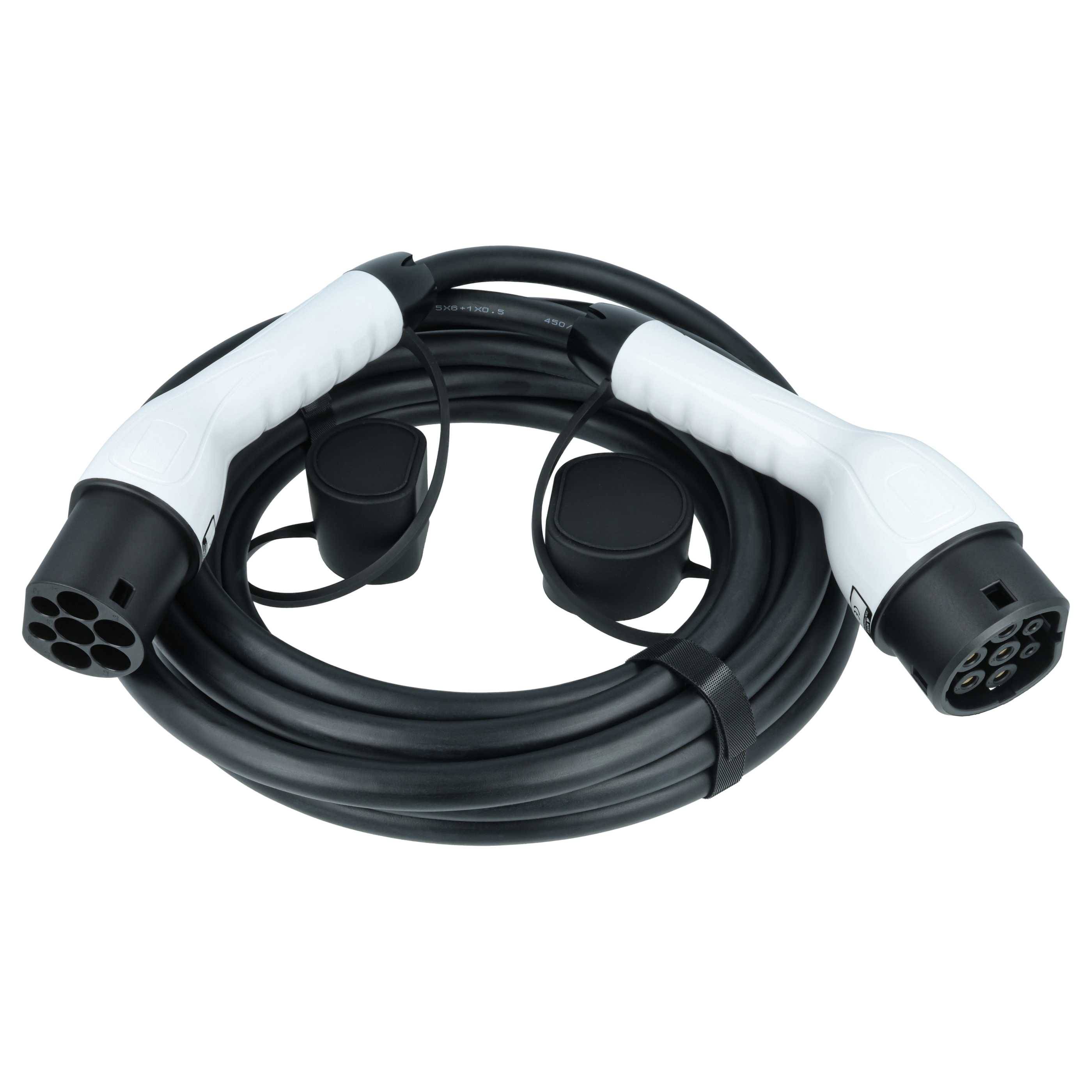 vhbw Typ 2 Ladekabel 22 kW 32 A 3-phasig 7 m für E-Auto - Kabel für Wallbox & Ladestation