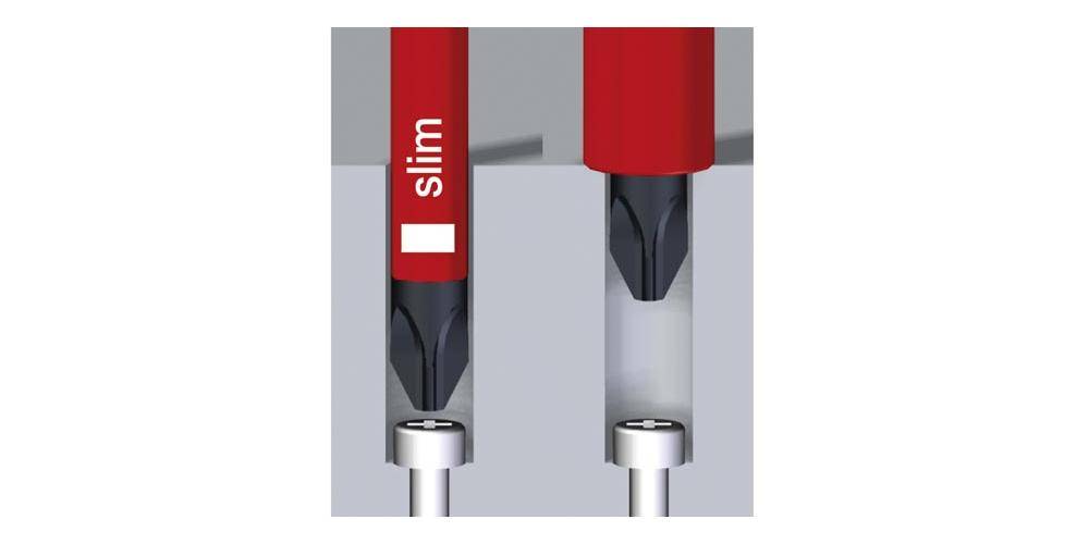 WIHA Schraubendreher SoftFinish® electric slimFix electric