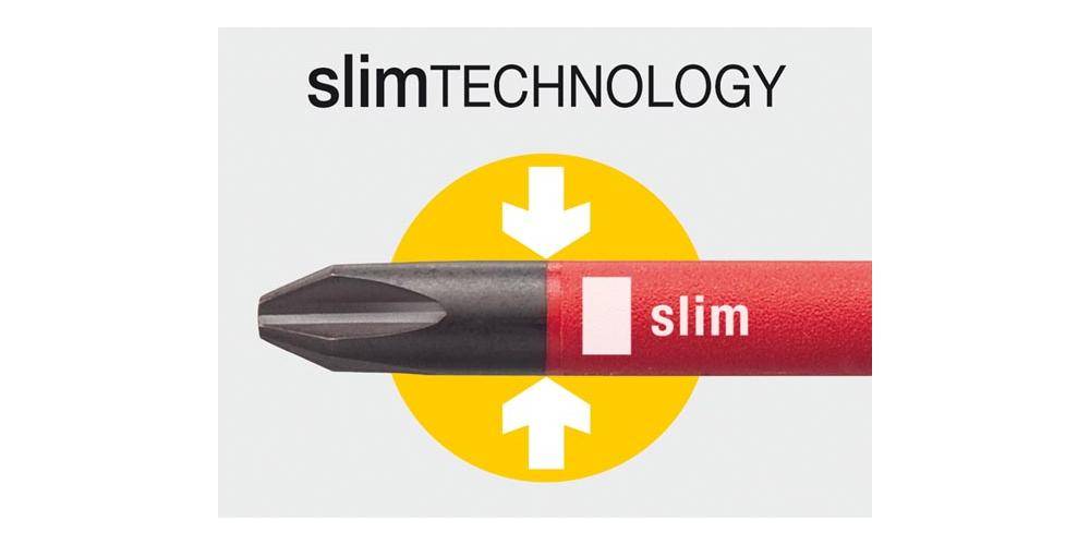 WIHA Schraubendreher SoftFinish® electric slimFix electric