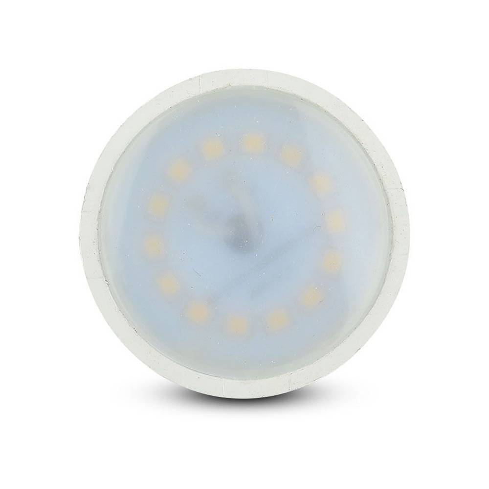 LED Leuchtmittel GU10 warmweiß LED Leuchtmittel Reflektor rund 3000 Kelvin, weiß, 1x 5 Watt 400 Lumen 3000K, DxH 5x5,7 cm, 4er Set