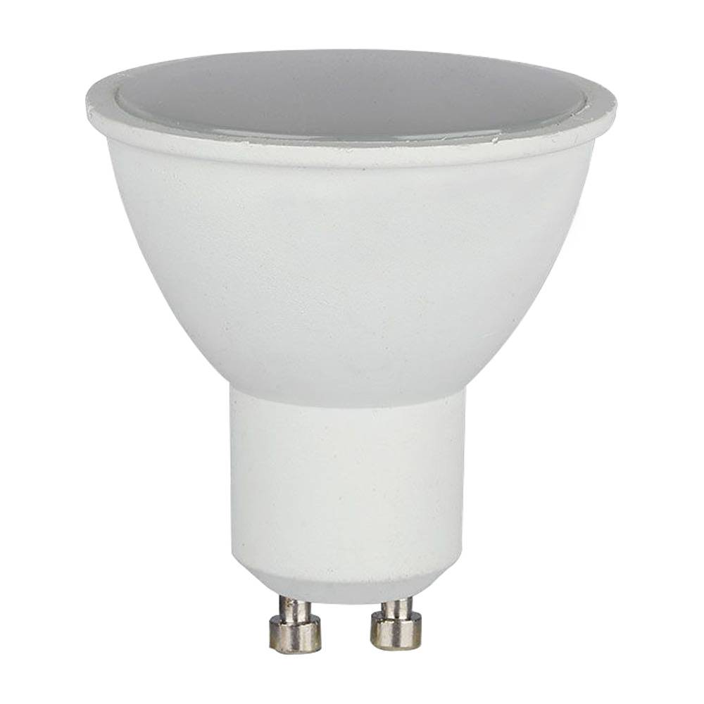 LED Leuchtmittel GU10 warmweiß LED Leuchtmittel Reflektor rund 3000 Kelvin, weiß, 1x 5 Watt 400 Lumen 3000K, DxH 5x5,7 cm, 4er Set