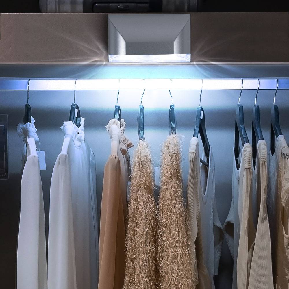 Wandleuchte Batteriebetrieben Bewegungsmelder LED Treppenbeleuchtung Batterie Nachtlicht Schrankbeleuchtung LED Bewegungssensor, zum Kleben oder