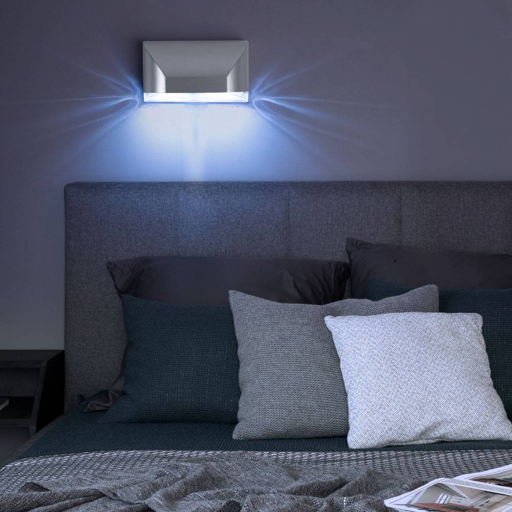 Wandleuchte Batteriebetrieben Bewegungsmelder LED Treppenbeleuchtung Batterie Nachtlicht Schrankbeleuchtung LED Bewegungssensor, zum Kleben oder