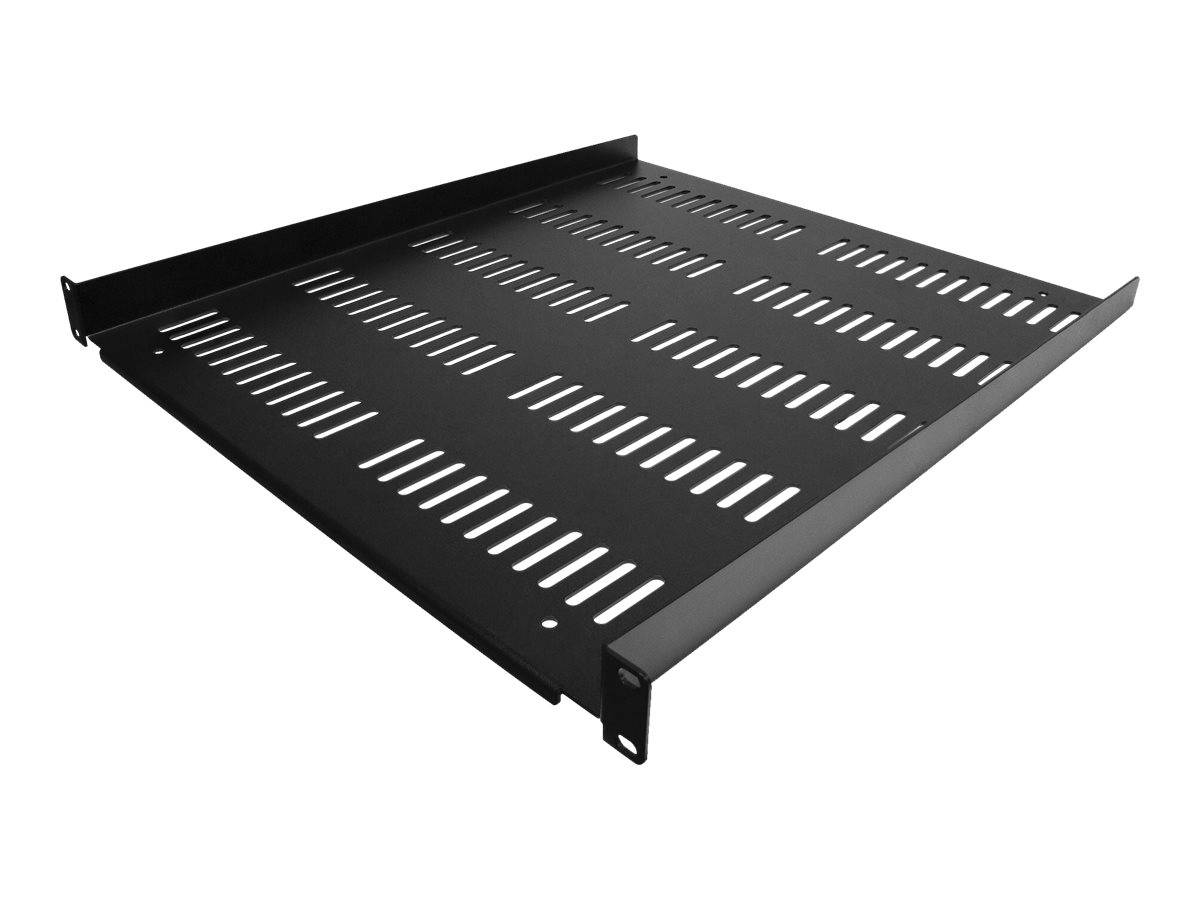 StarTech.com 1HE 19 Zoll Fachboden für netzwerk schrank - Freitragende perforierte Rack ablage für Serverschrank/Rack -