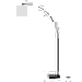 DAISY Arc Stehleuchte - Schwarzmetall - Weißer Acrylreflektor - L 30 x T 110 x H 170