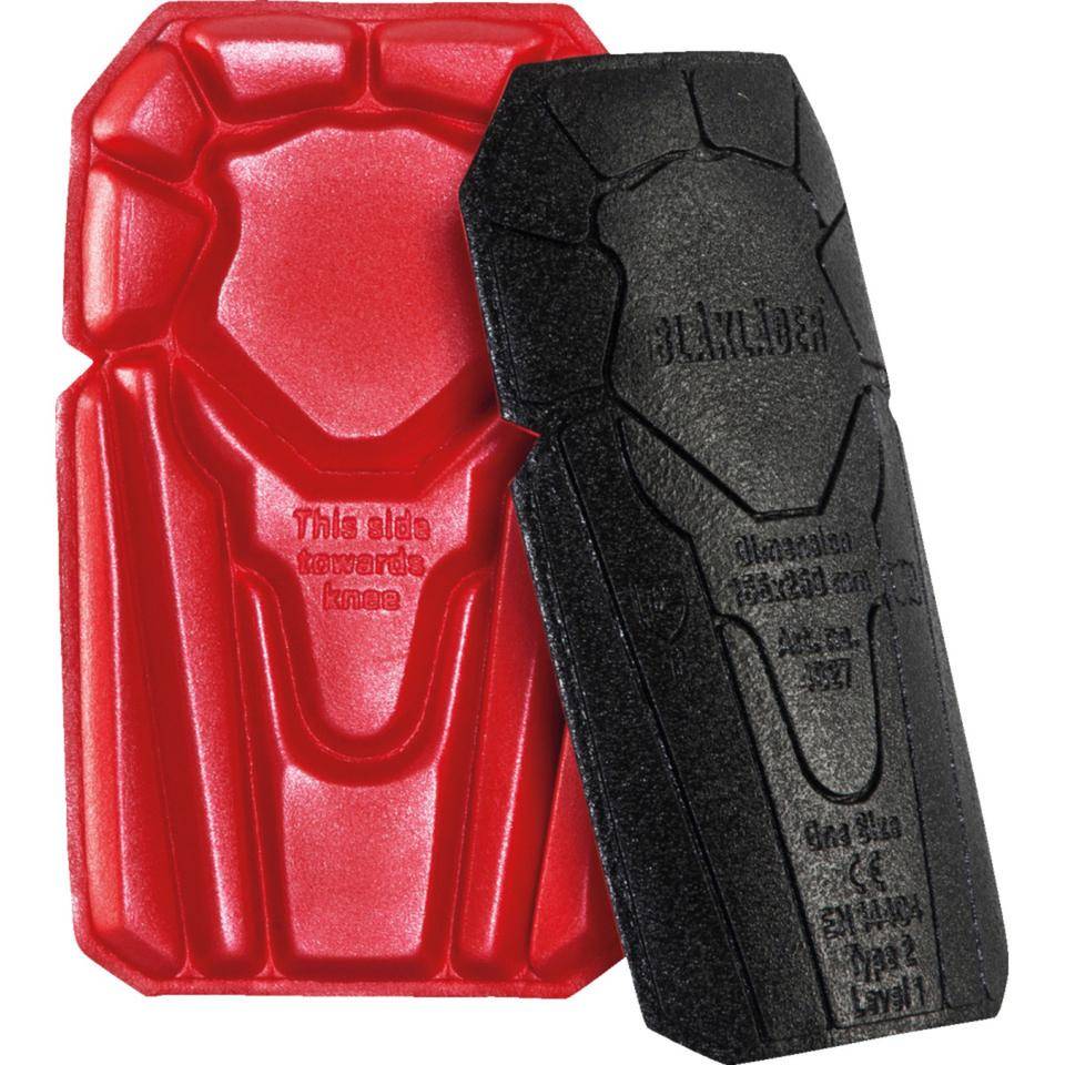 BLAKLÄDER Kniepolster 4027, formbar, schwarz/rot, Polyethylen, Onesize