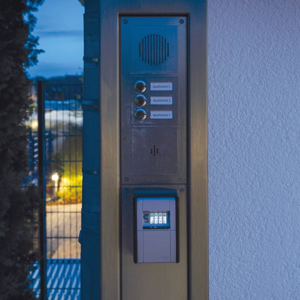 ABUS KeyGarage™ 787 LED, beleuchtete Zahlenwalze, 4-stl. Zahlencode, 84x120x42mm