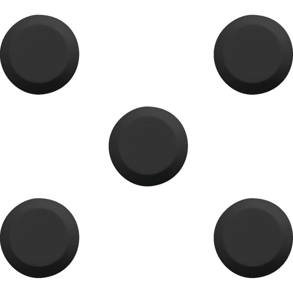 Aufmerksamkeitsnoppen, schwarz, Polyurethan, ohne Kleber, Ø 25mm x 3,3mm, 100/VE