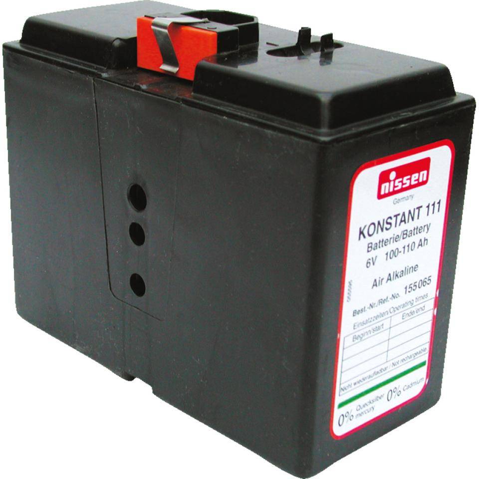 Blockbatterie Konstant 111, für Warnleuchten, 6 Volt, 120 Ah, 160x75x130mm