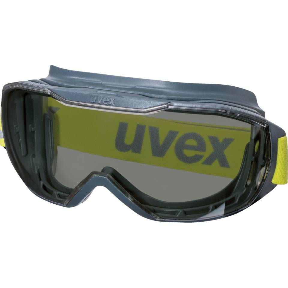 uvex Vollsichtbrille megasonic 9320.281, Kat.II, anthrazit, PC-Scheibe, grau, 93g