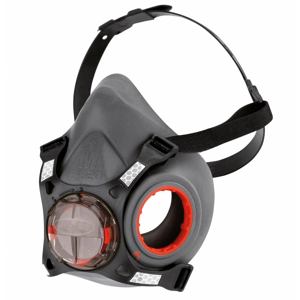 JSP Halbmaske FORCE™ 8-820, Kat.III, mit Typhoon™ Ausatemventil, 82g, Größe M