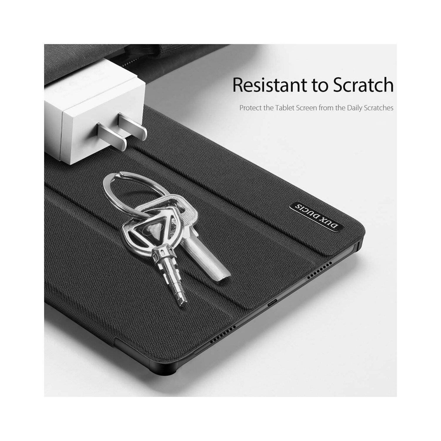 Dux Ducis Buch Tasche Hartschale mit Smart Sleep Standfunktion für LENOVO TAB P12 PRO 12.6" Tablet Hülle Schwarz