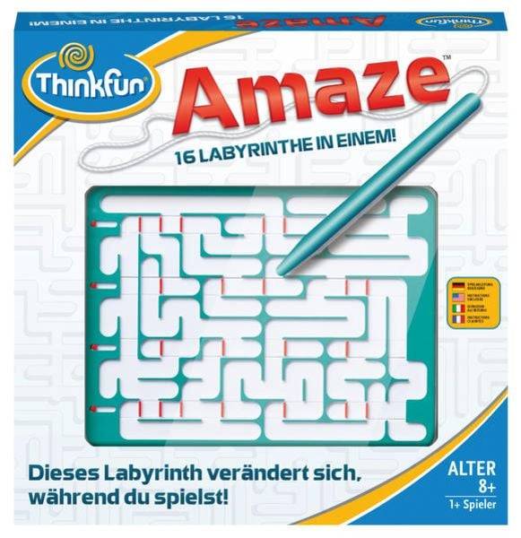 Ravensburger ThinkFun®, AMAZE, Labyrinth, Denkspiel, Reisespiel