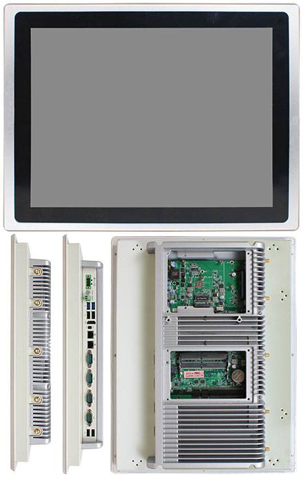 Jetway HPC150R-DCP1135G7 Panel-PC (Intel Tiger Lake i5-1135G7) [15.0" Touch Panel TFT, IP65, 12-36V DC-in]