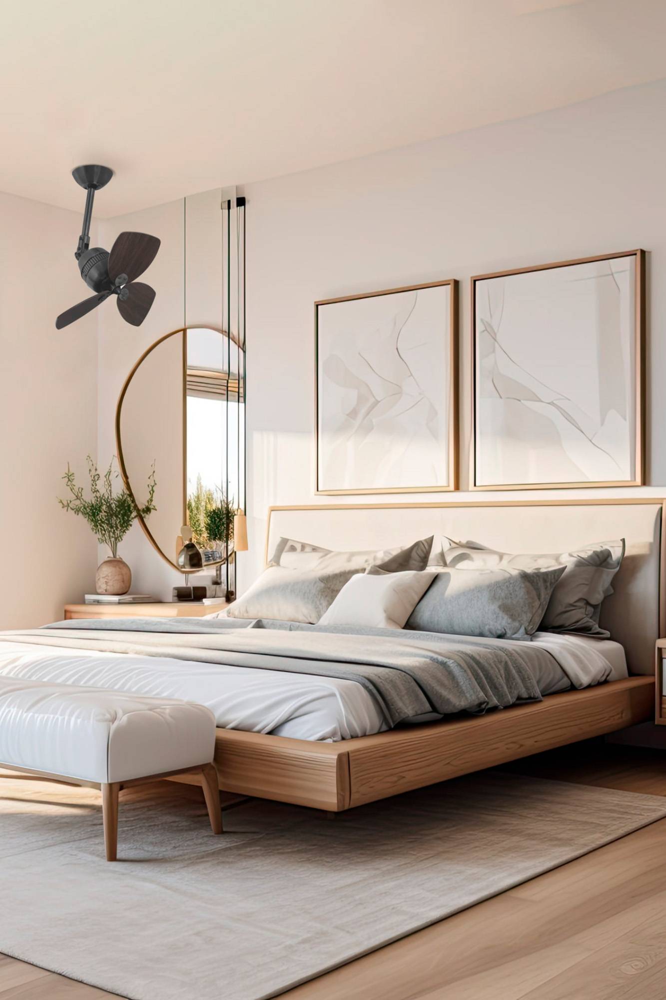 Deckenventilator Vedra mit Wandschalter