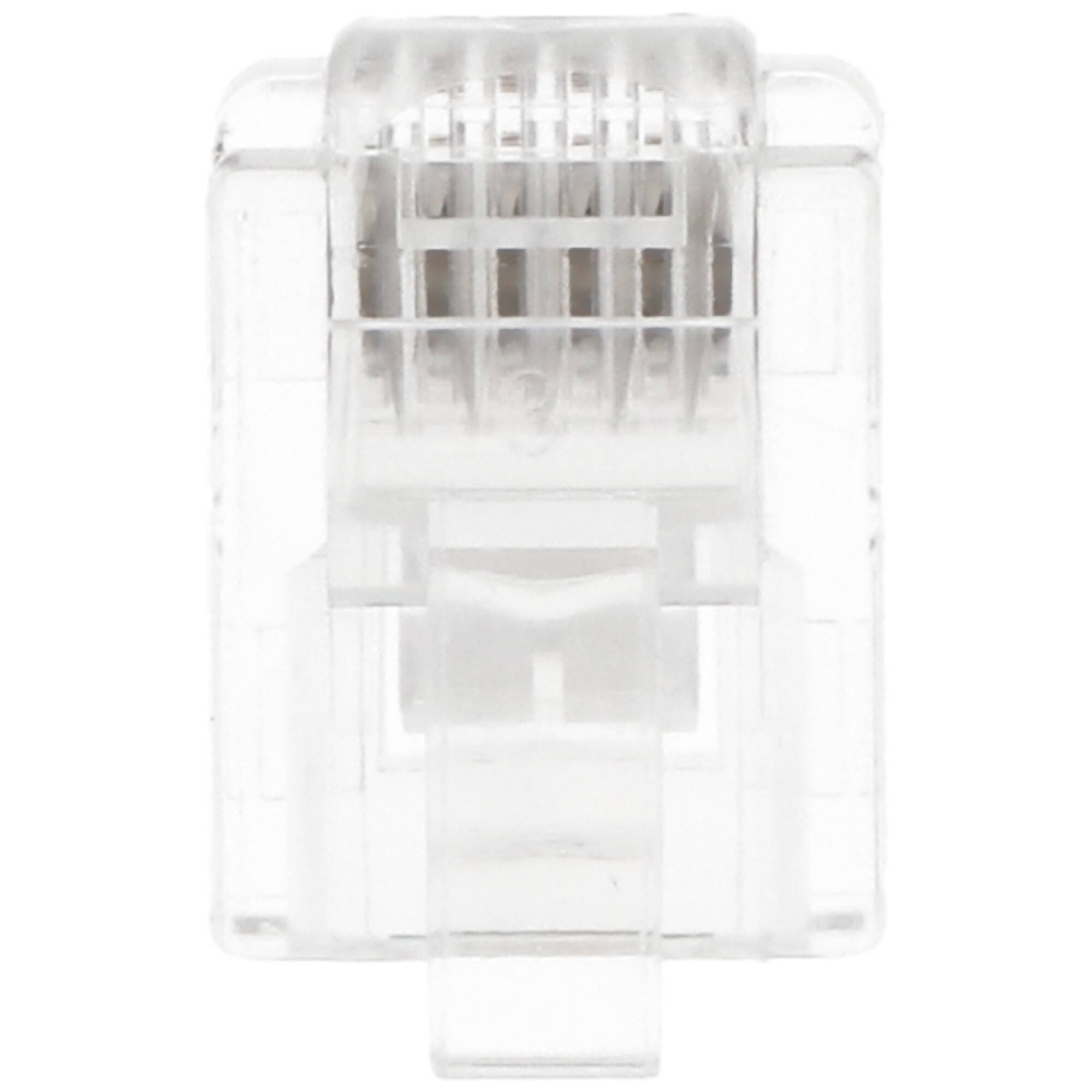 Goobay RJ12 Westernstecker für Rundkabel, 6 polig - zum Crimpen an Telefonrundkabel, ungeschirmt