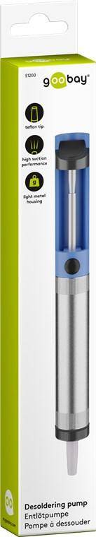 Entlötpumpe mit hoher Saugleistung & Teflonspitze