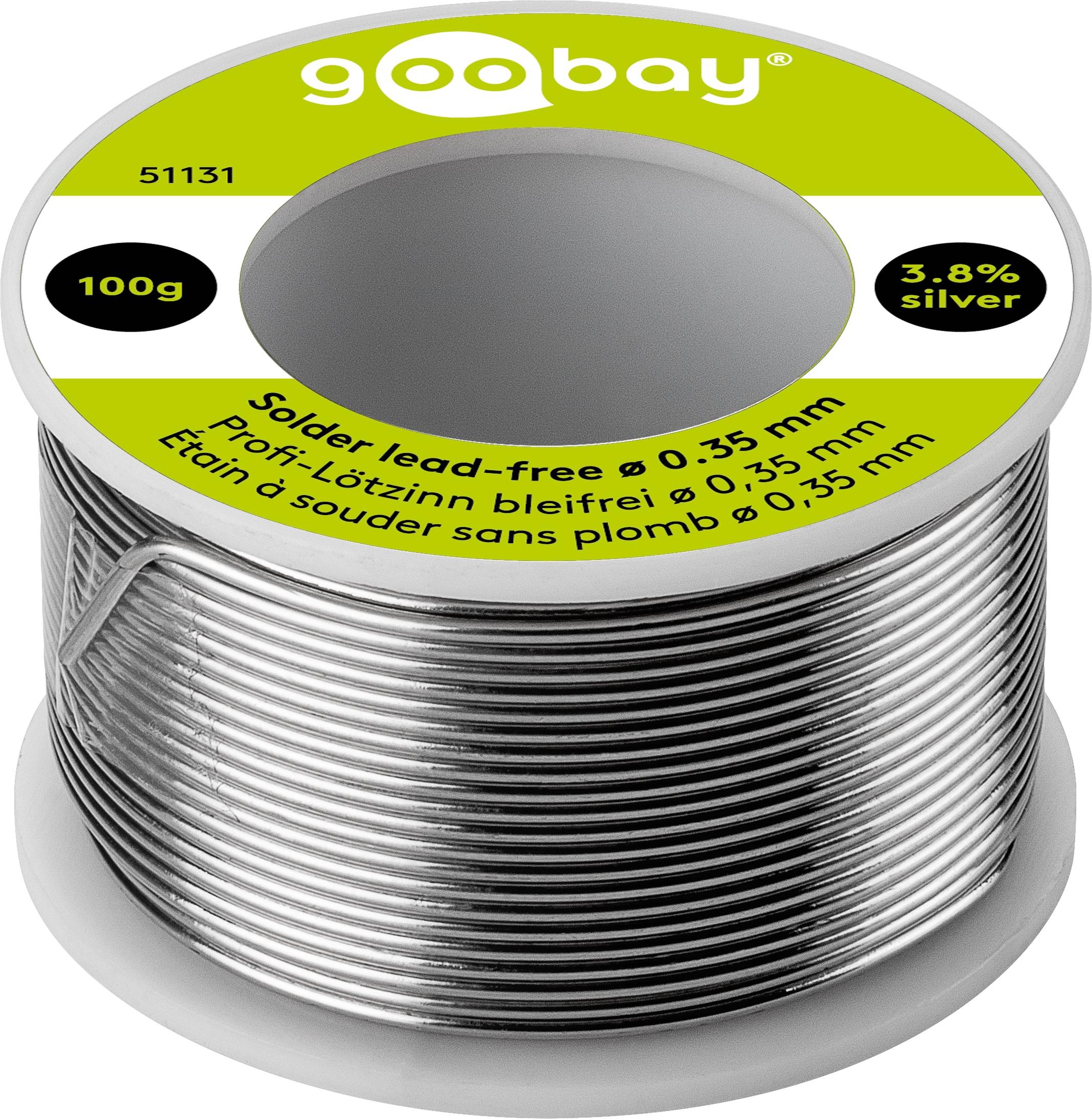 GOOBAY Lötzinn Pro, 100 g, Ø 0,35 mm