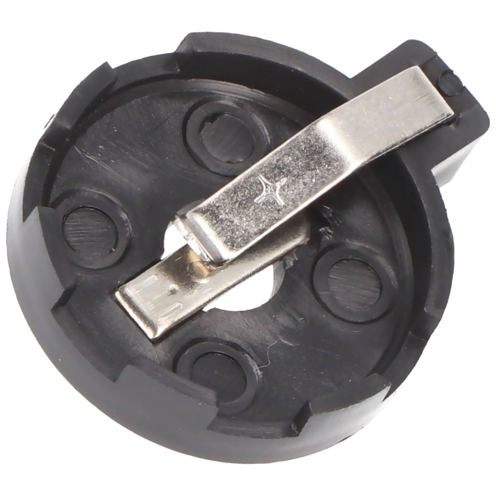 Goobay CR2012-CR2032 Knopfzellenhalter - max. 20 mm, Schwarz, Printmontage, horizontal (2-Pin)