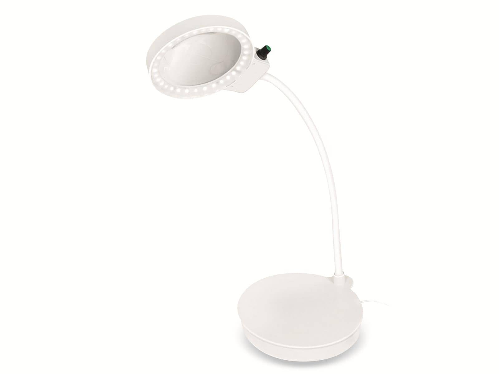 LOGILINK Lupenleuchte WZ0067, mit Standfuß, 8 + 36 Dioptrien, dimmbar