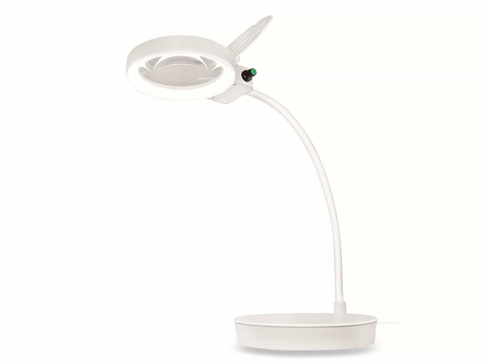 LOGILINK Lupenleuchte WZ0067, mit Standfuß, 8 + 36 Dioptrien, dimmbar