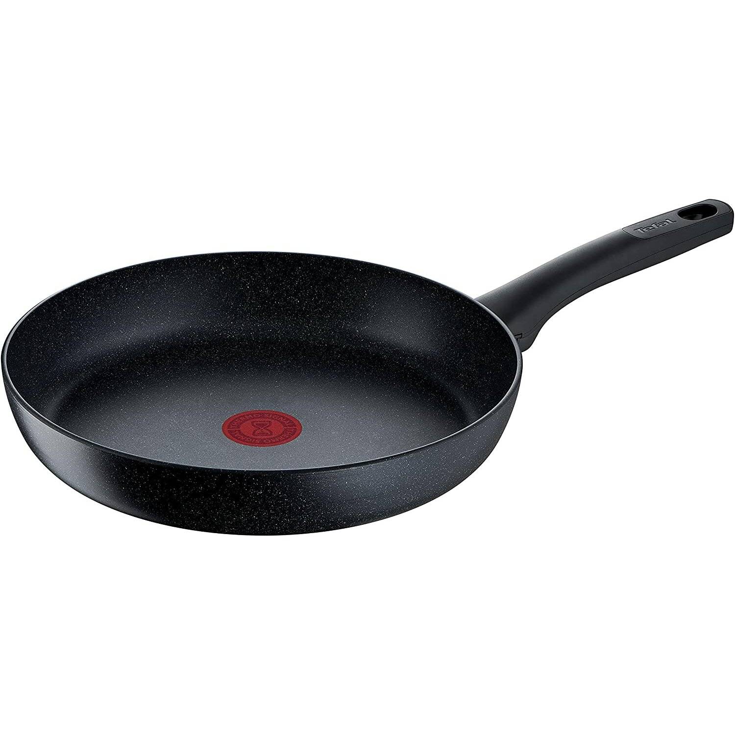 Tefal G28106 Black Stone Bratpfanne 28 cm | Mineralia+ Antihaftversiegelung | sicher | Thermo-Signal