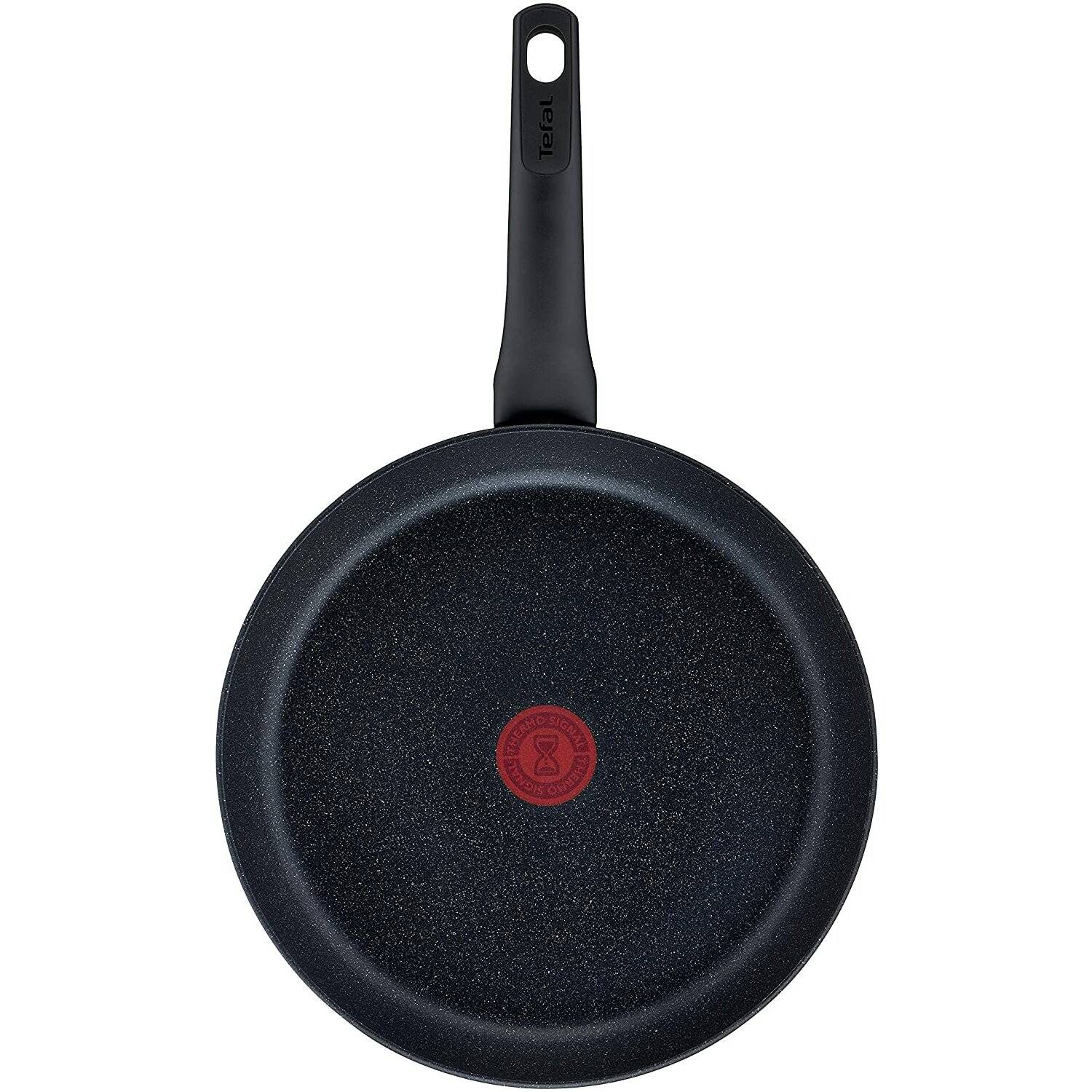 Tefal G28106 Black Stone Bratpfanne 28 cm | Mineralia+ Antihaftversiegelung | sicher | Thermo-Signal