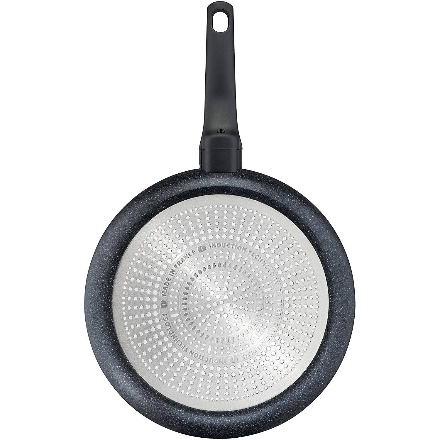 Tefal G28106 Black Stone Bratpfanne 28 cm | Mineralia+ Antihaftversiegelung | sicher | Thermo-Signal