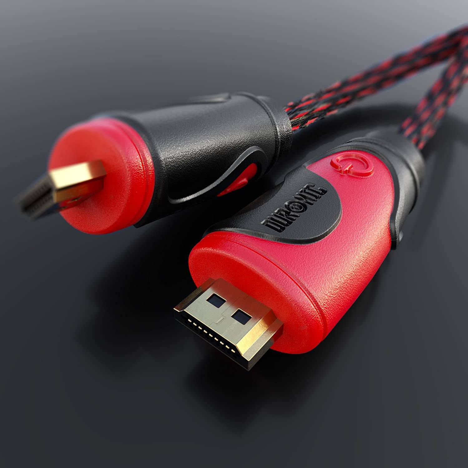 Duronic HDC03 HDMI-Kabel 1,5m - 24k Goldkontakte - High-Speed HDMI V2.0 für Ultra-HD 2160p 4K Auflösung - Für PS5 und VR