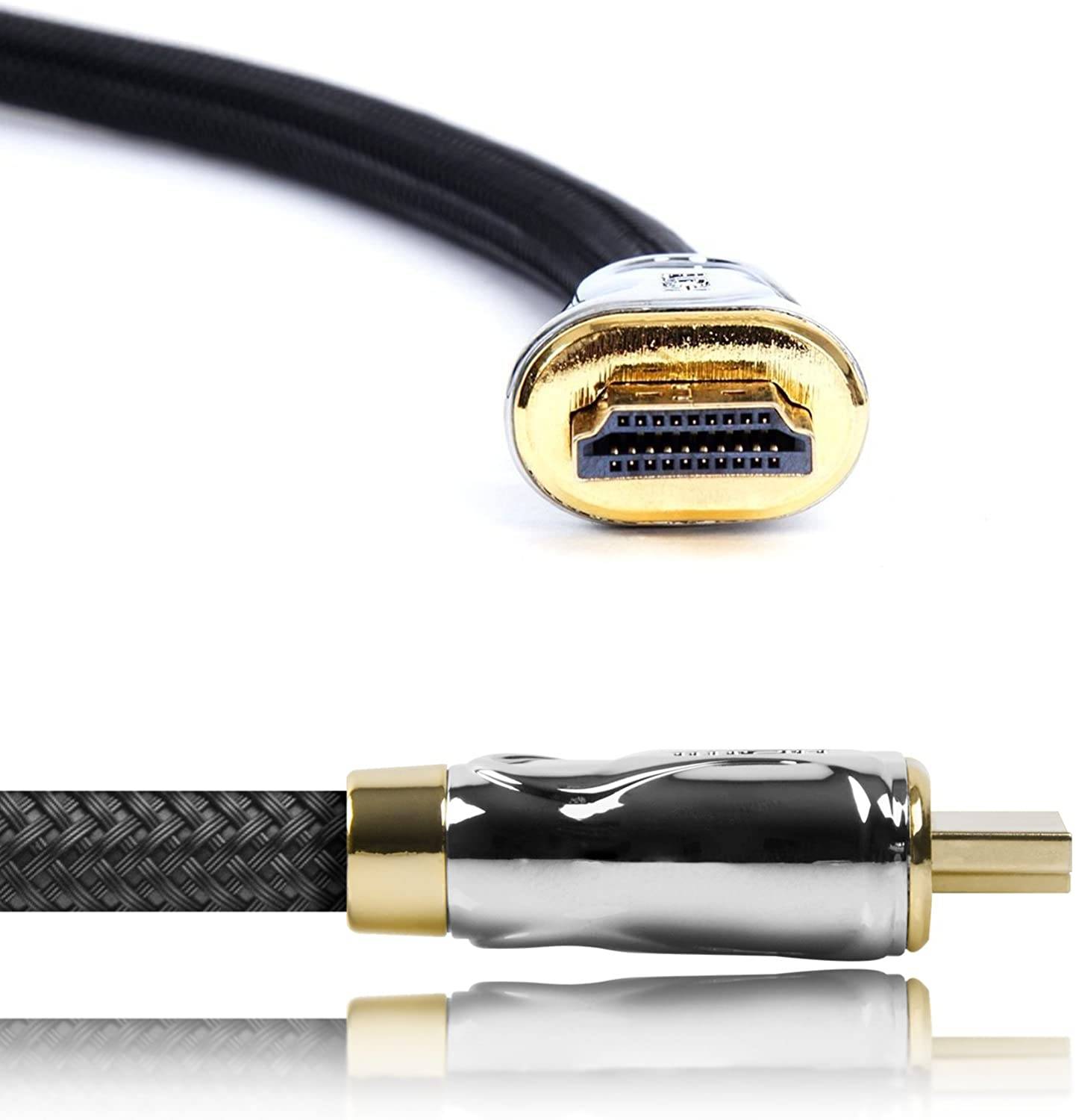 Duronic HDC04 HDMI-Kabel 1,5m - 24k Goldkontakte - High-Speed HDMI V2.0 für Ultra-HD 2160p 4K Auflösung - Für PS5 und VR