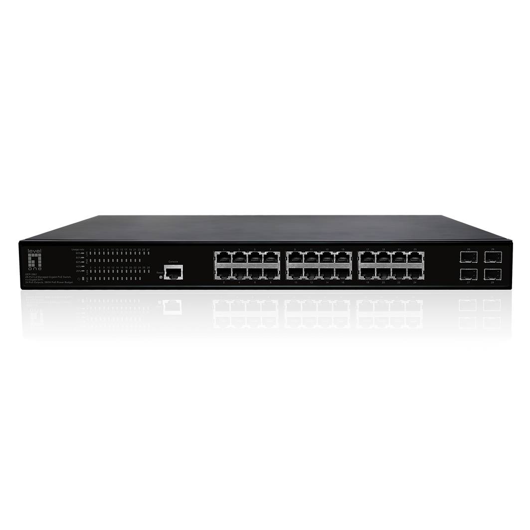 LevelOne GEP-2861 - Switch - managed - 24 x 10/100/1000 (PoE+)