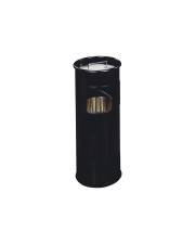 Durable Asch-/Mülleimer rund 17 L Metall Schwarz