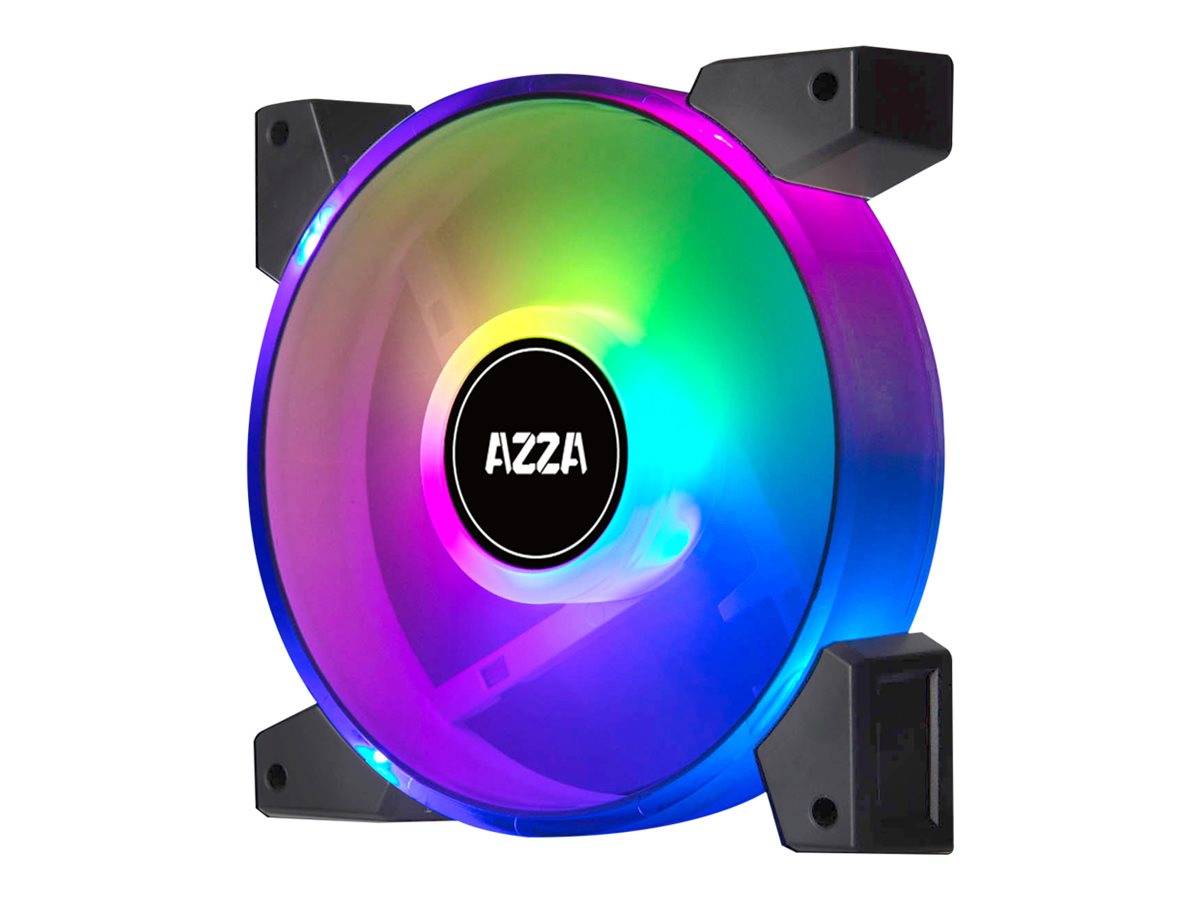 AZZA Lüfter Hurricane II ARGB fan 120mm; 4-in-1 set + RF Rem