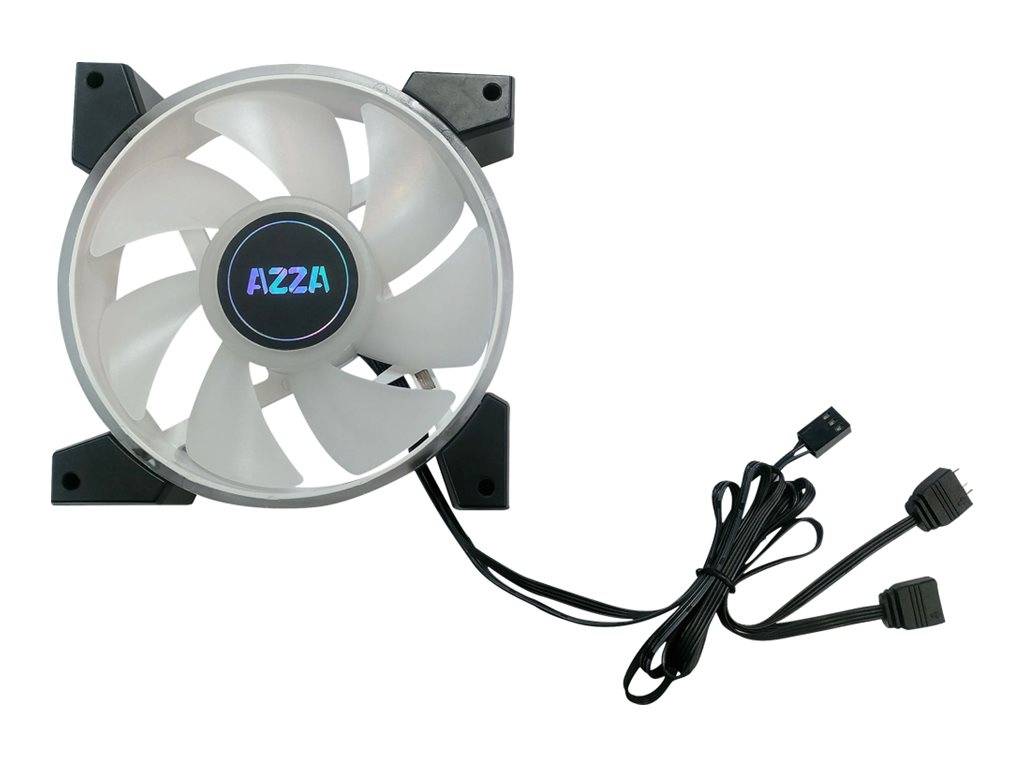 AZZA Lüfter Hurricane II ARGB fan 120mm; 4-in-1 set + RF Rem