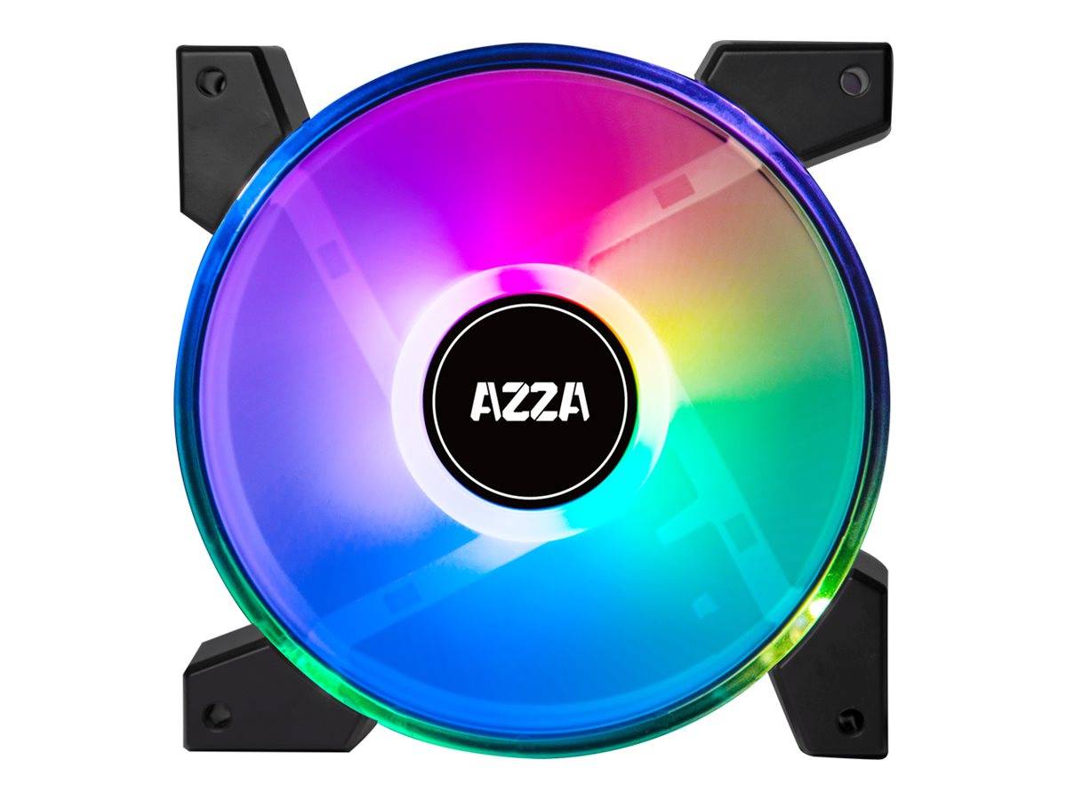 AZZA Lüfter Hurricane II ARGB fan 120mm; 4-in-1 set + RF Rem