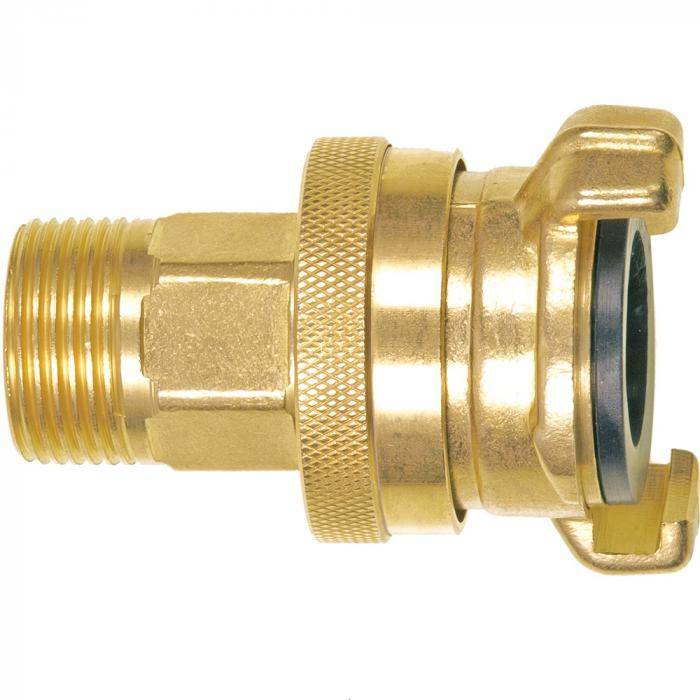 GEKA® Gewindestück SD - mit Außengewinde - Messing - Außengewinde 33,25 mm - G 1