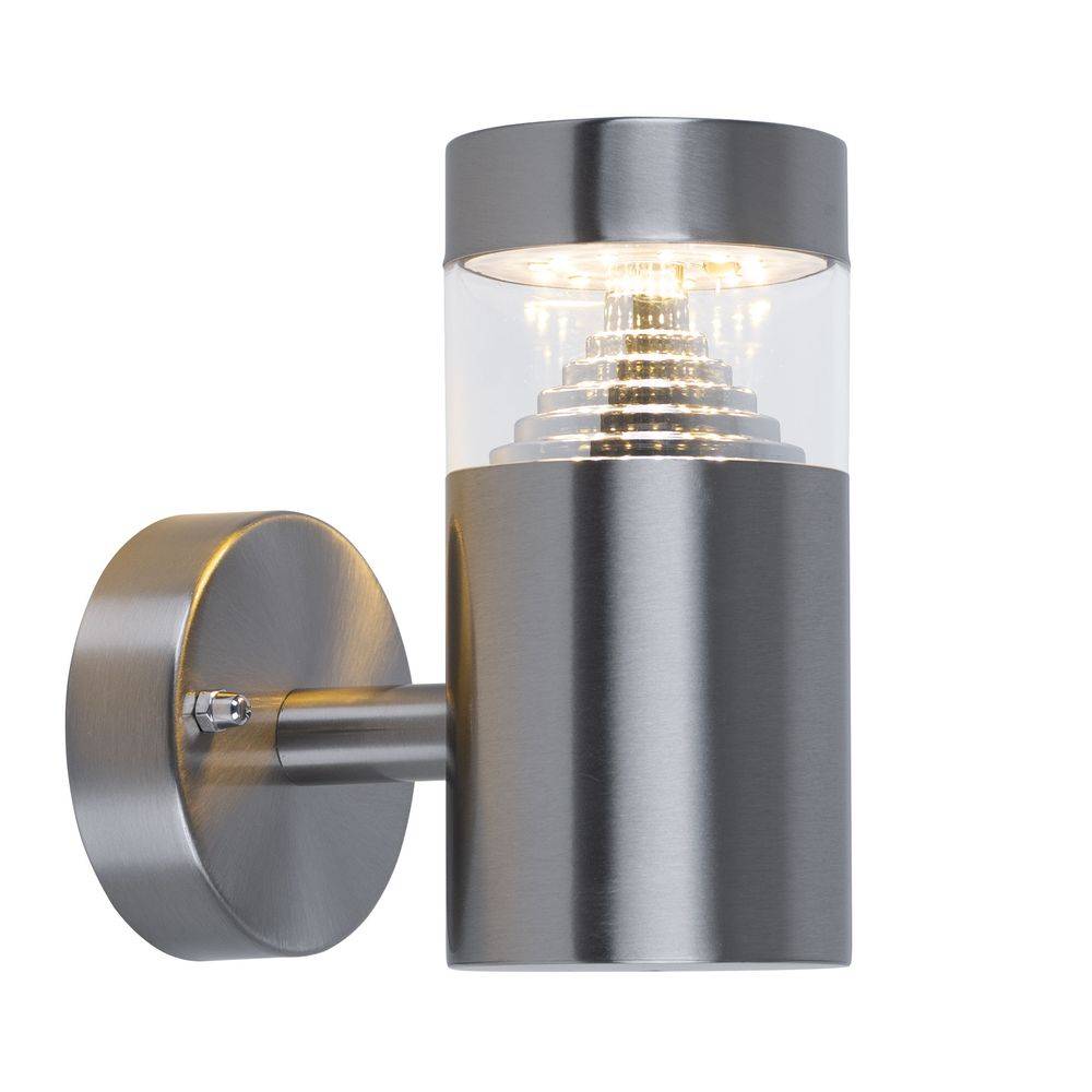 Außenwandleuchte LED Außenstrahler Hauswand Fackelleuchte Wandlampe Haustür Eingang Beleuchtung, 12x SMD LED 7 Watt 450 Lumen warmweiß, LxBxH 7,6x