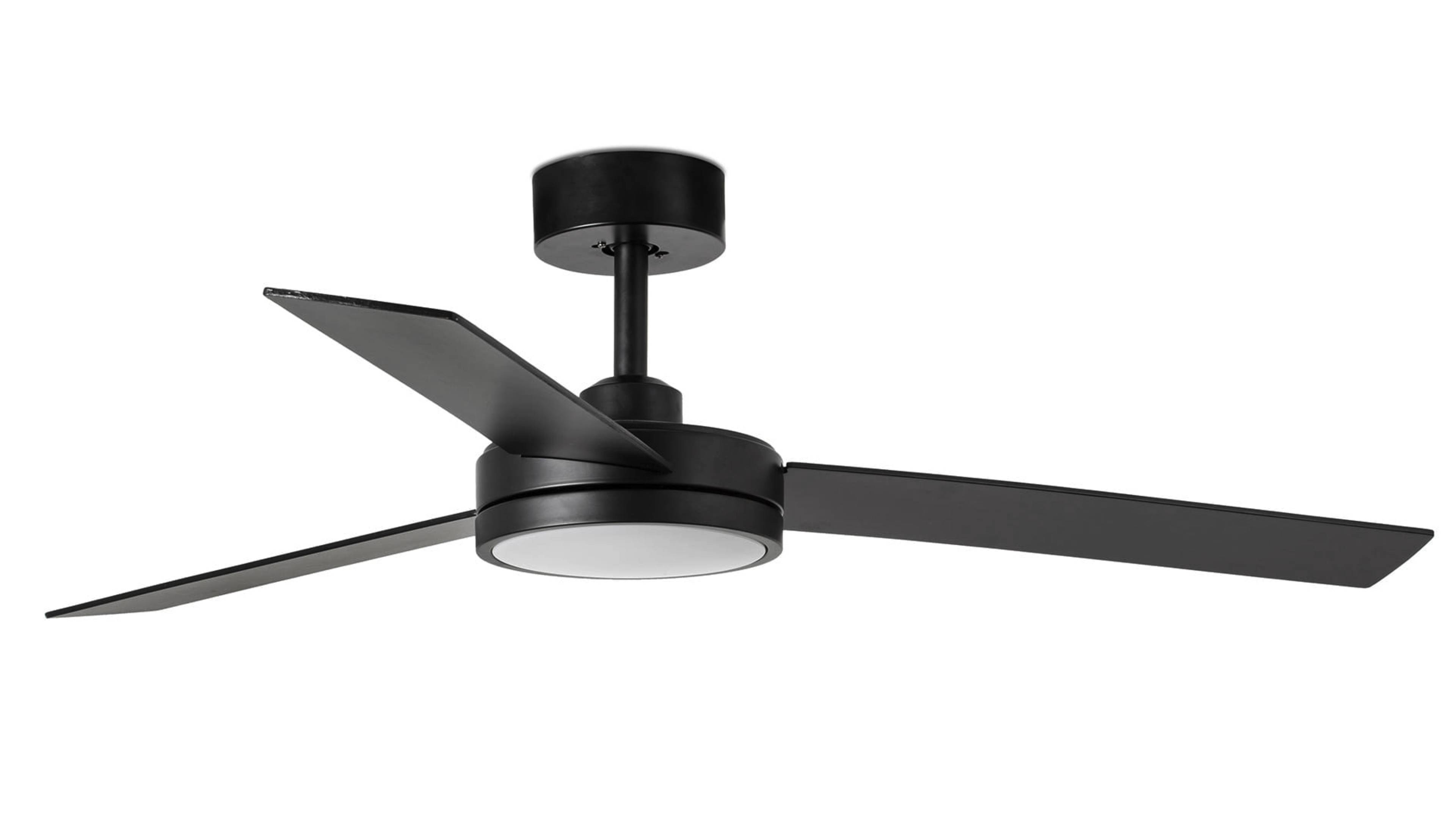 DC Deckenventilator Barth Schwarz mit LED