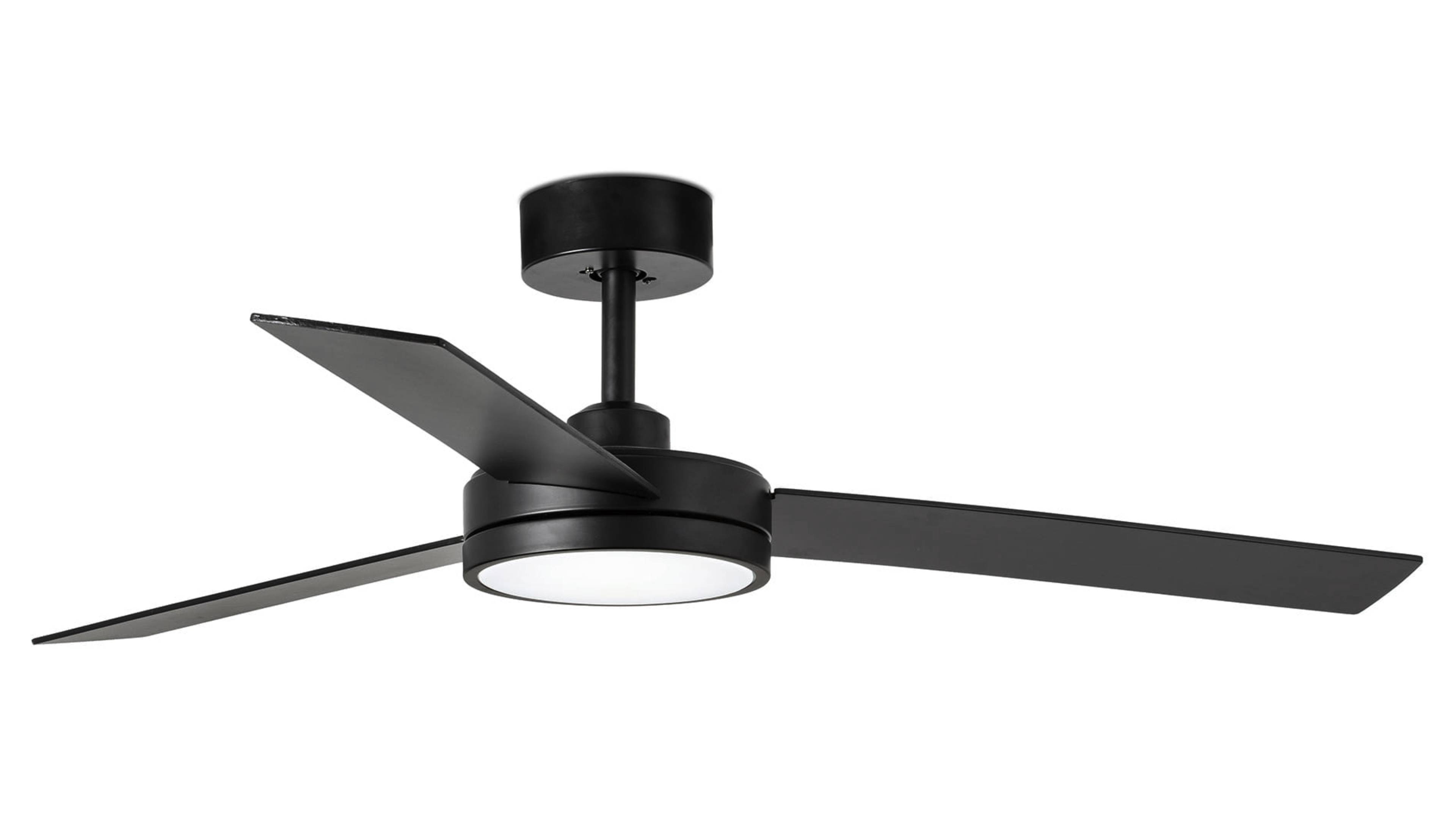 DC Deckenventilator Barth Schwarz mit LED