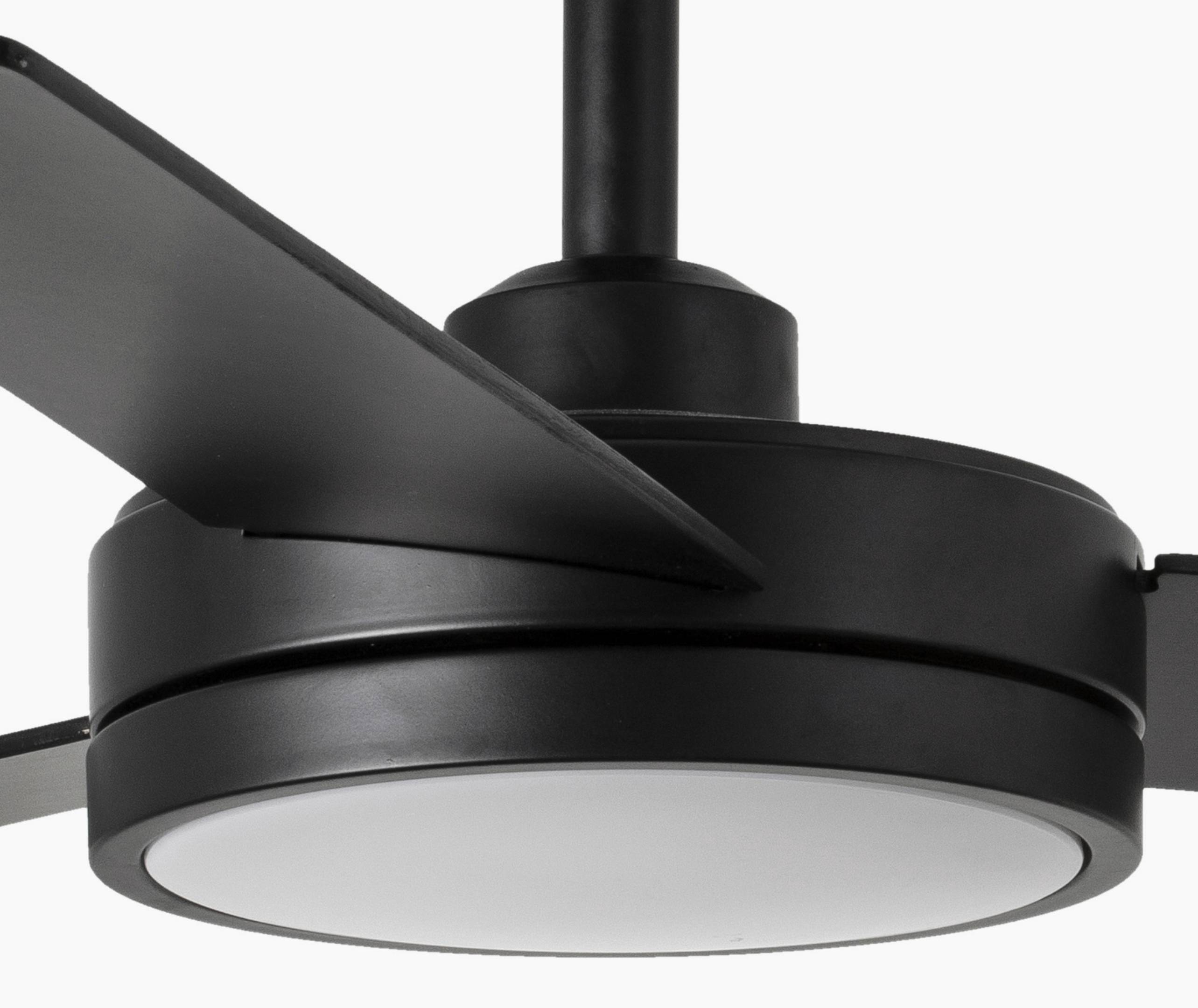 DC Deckenventilator Barth Schwarz mit LED